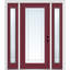 Porte d'entrée pré-suspendue en fibre de verre préfinie lisse-46030300-46030306-46030303