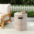 Lightweight Concrete Side Table With Handle, Finish, Natural And Modern Beauty Structure, Dimensions 15.5X15.5X18.5Inch
