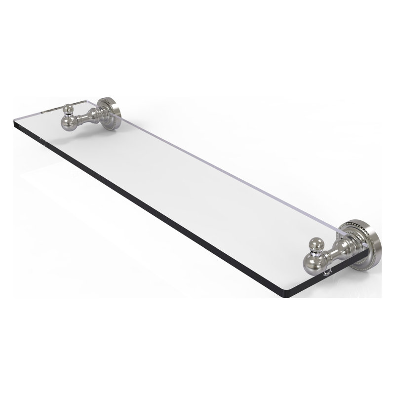 Marchmont Bracket Shelf, 22", Satin Nickel
