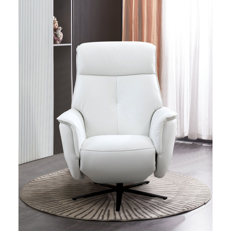 Ensemble de deux fauteuils inclinables électriques, Blanc Cortana