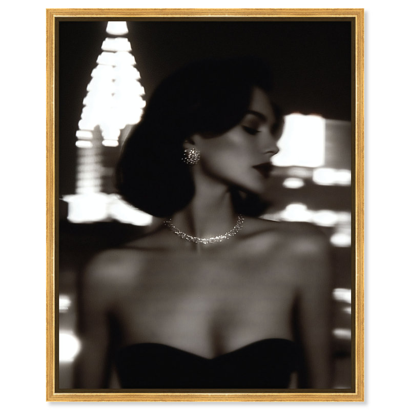 Shadow Queen III Print by Oliver Gal, 46" H x 37" W, Gold Floater Frame