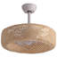 Ventilateur de plafond en cage 20 po avec ensemble d'éclairage, télécommande et cadre fait à la main avec métal vieilli Solea