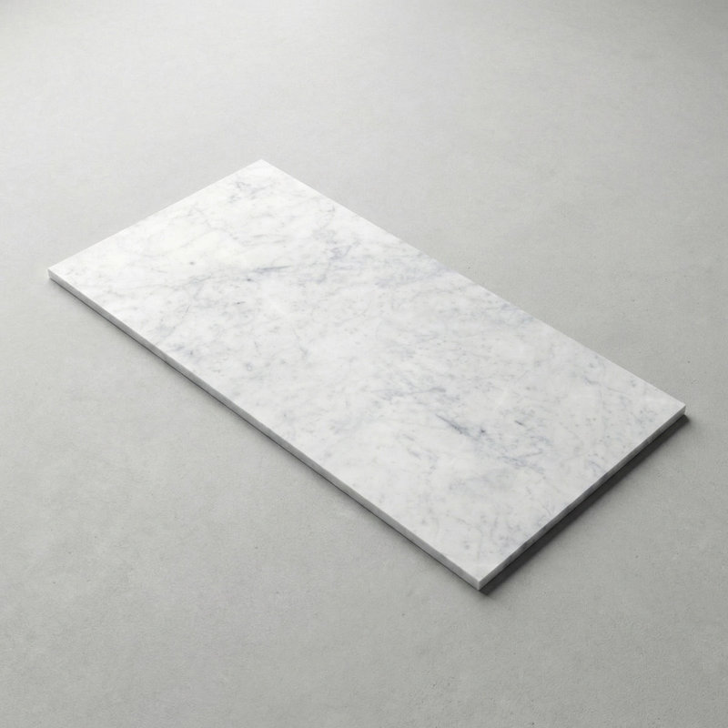 Bianco Carrara Polished 18x36 Marble Tile