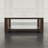 Bremen 50" Transitional Modern Block-Frame Coffee Table with Storage and Wheels