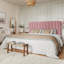 Lit plateforme tapissier en velours avec tête de lit Modern-982473073-982473072
