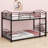 Metal House Bunk Bed With Slide-1586440371