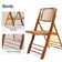 Anaid Wood Patio Folding Chair Folding Chair