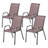 Outdoor Mesh Chairs Set Of 4,Stackable Chairs