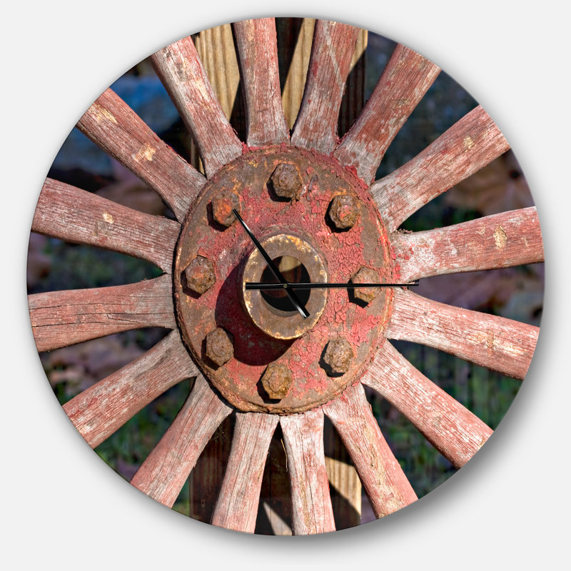 Horloge murale Swigart Farmhouse Designart, Surdimensionné