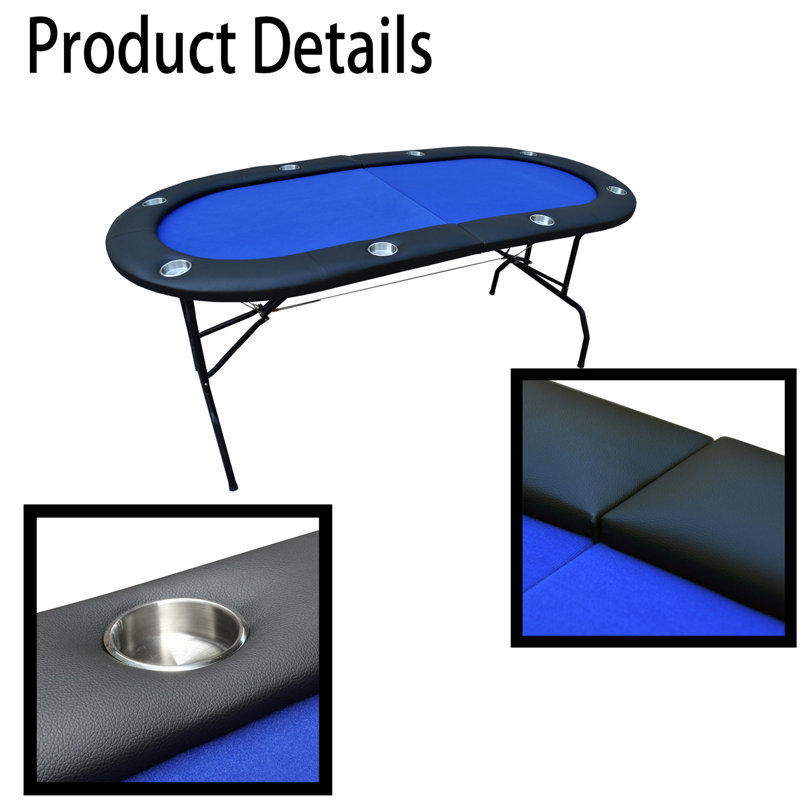 Table multi-jeux 35 po, Bleu