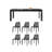 Simple modern Small apartment dining table set-106325823-106325825