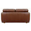 Causeuse en cuir à grain large 73 po Sunset Trading Jayson | Noir-59795984