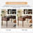 Hoai 55''W Transitional Fluted Simple Assembly Desk with Charging Station and Cable Management-1138859361