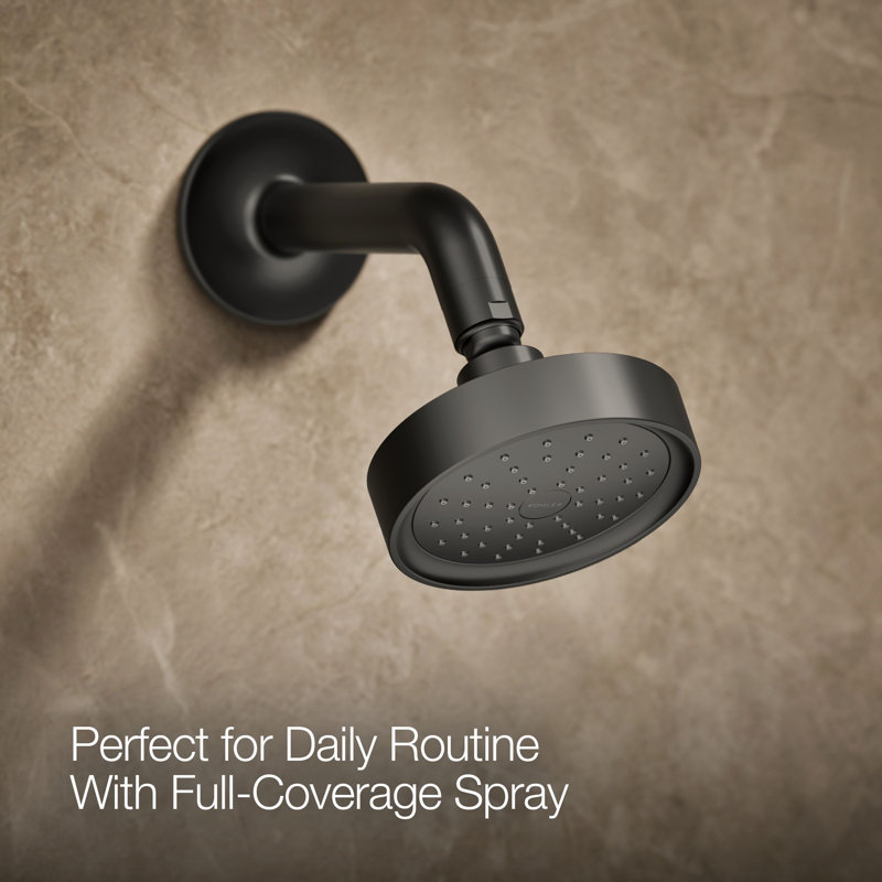 Purist Shower Trim, Matte Black, Cross Handle