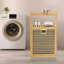 Organisateur de vêtements en bambou, tablette de rangement pour la salle de lavage-1116033240