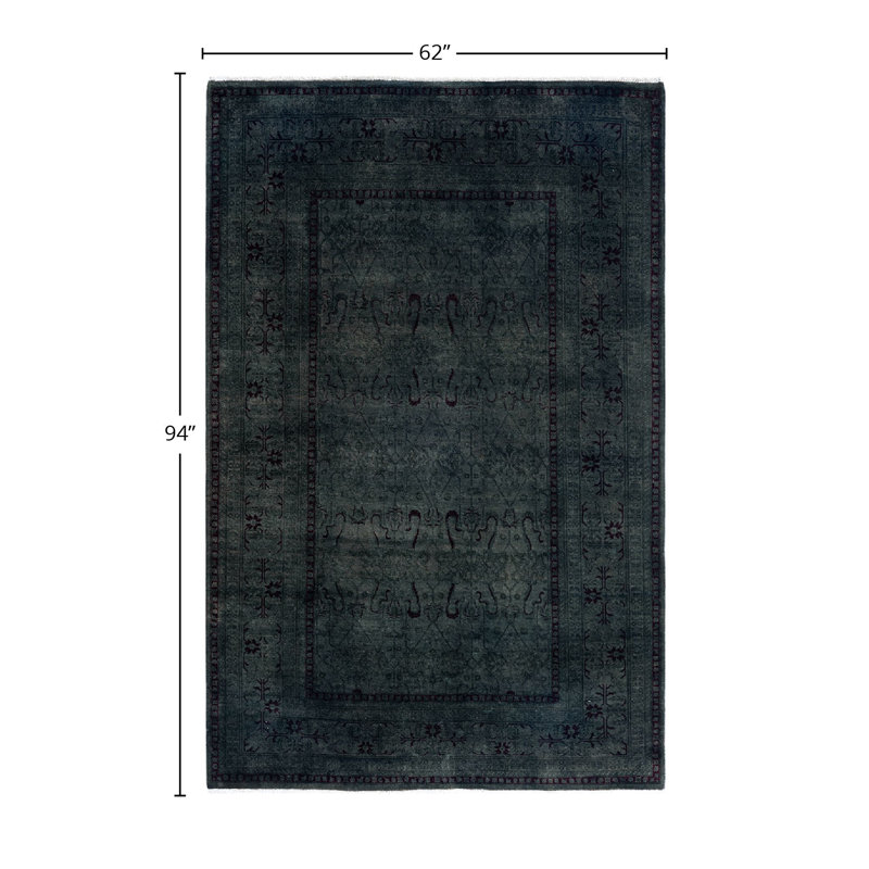 Overyed One-of-a-Kind Rectangle 5'2" X 7'10" Hand Knotted Area Rug