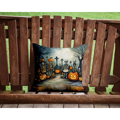 More Spooky Halloween Other/No Pattern Polyester Indoor/Outdoor Throw Pillow