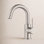 Circular Single-Hole Bathroom Faucet with Drain