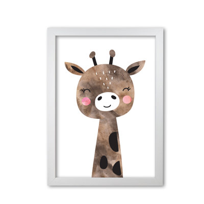 Scandi Brown Giraffe - Painting