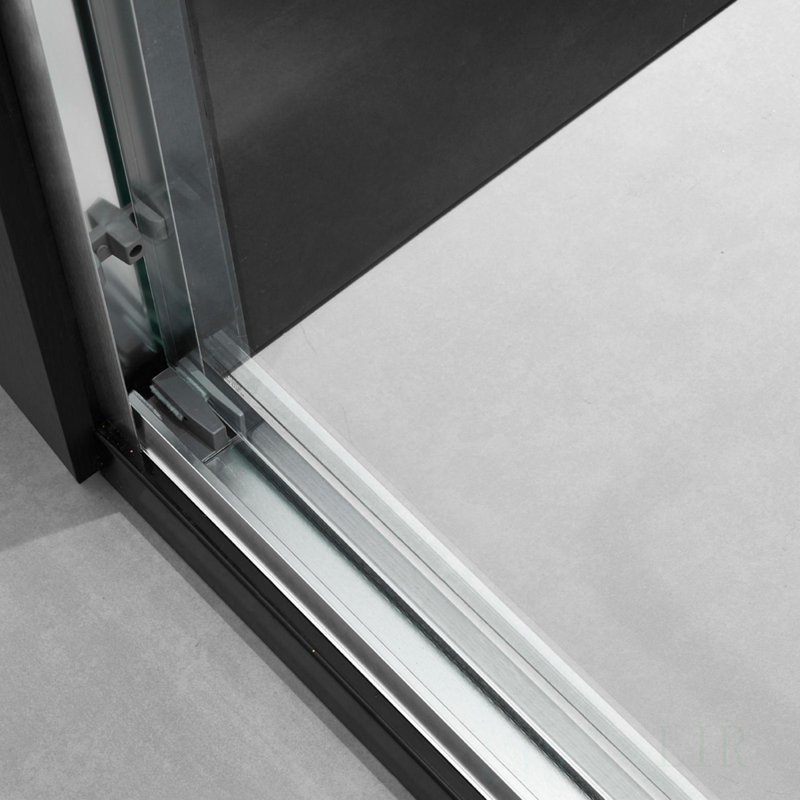60'' W X 74'' H Frameless Shower Door With 6Mm Tempered Glass For Modern Bathrooms, Shower Door, Brushed Nickel