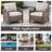 Outdoor Wicker Chairs Set With Cushions-1941472545