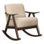 Fauteuil à bascule en tissu Kate Brown-121264314