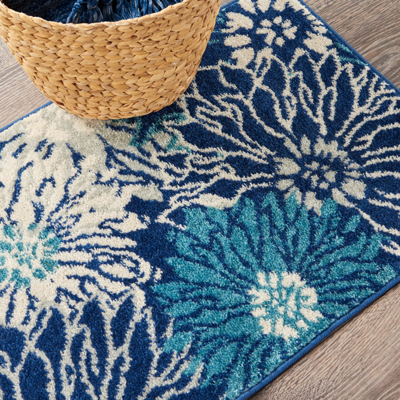 Rhudine Floral Indoor Rug, Rectangle 1'10" x 2'10"