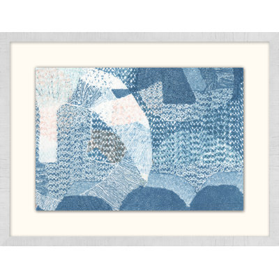Whitecaps 3 - Peinture encadrée sur papier