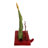 Kurt Adler Christmas Stocking Holder, Christmas Tree Glitter Base with Snowman, 6.5in