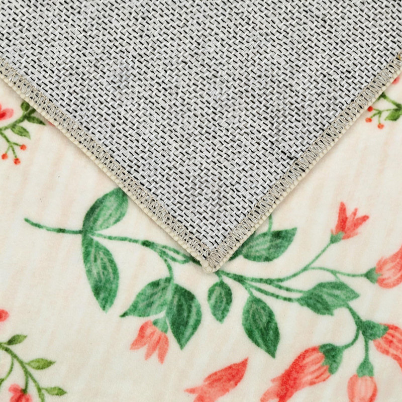 Tapis géométriques Bohe pour le salon, la chambre à coucher et la cuisine, Beige, Rectangle 5' x 7'