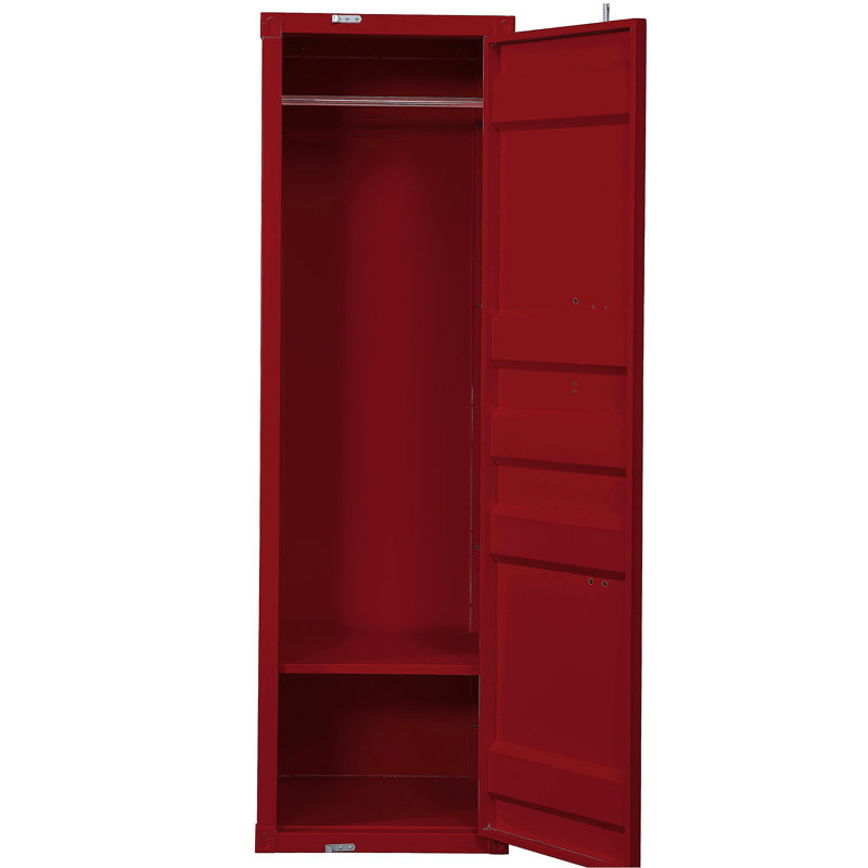 Garde-robe à finition rouge Cargo, Rouge
