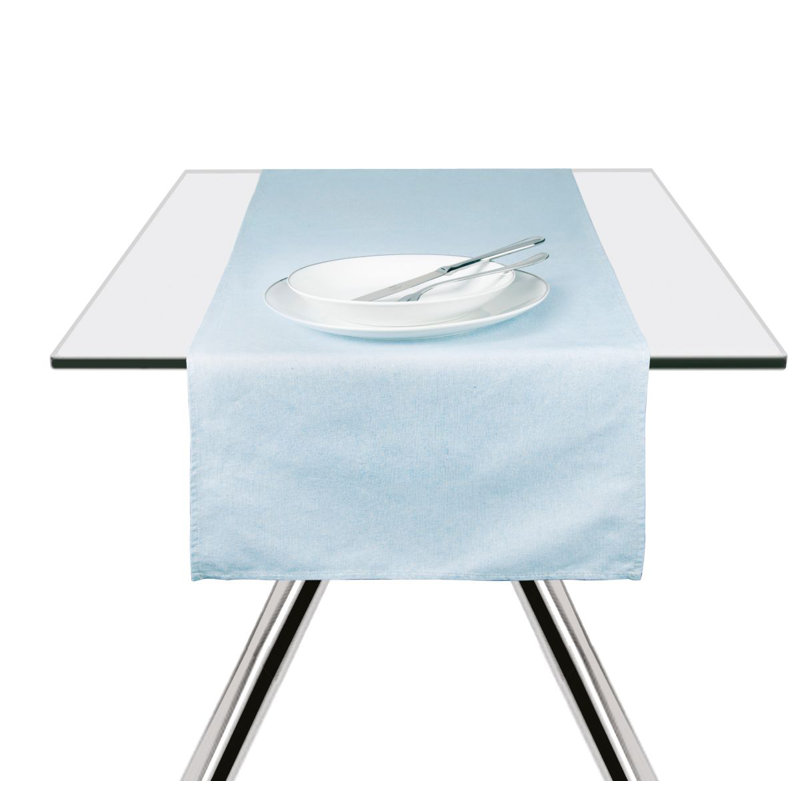 Excelsa table runner Pastel Color cotton 45x140 cm beige, Sky Blue