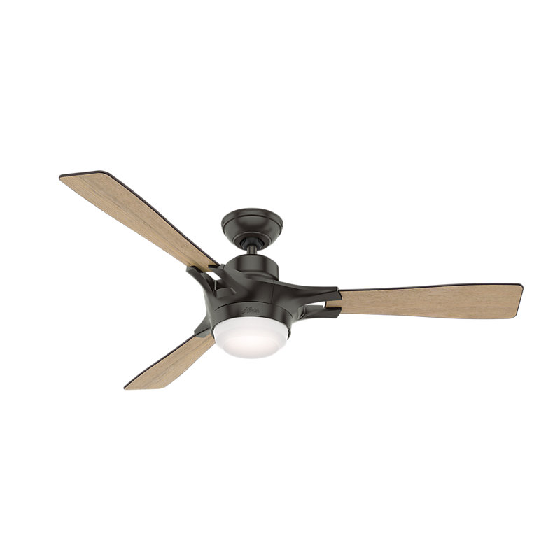 54" Signal 3 - Blade LED Smart Standard Ceiling Fan with Remote Control and Light Kit Included