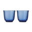 Royal Copenhagen Waves Glass, Blue, Set of 2-1414220090