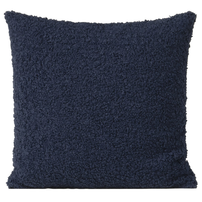 Blue Boucle 20" x 20" Feather Throw Pillow