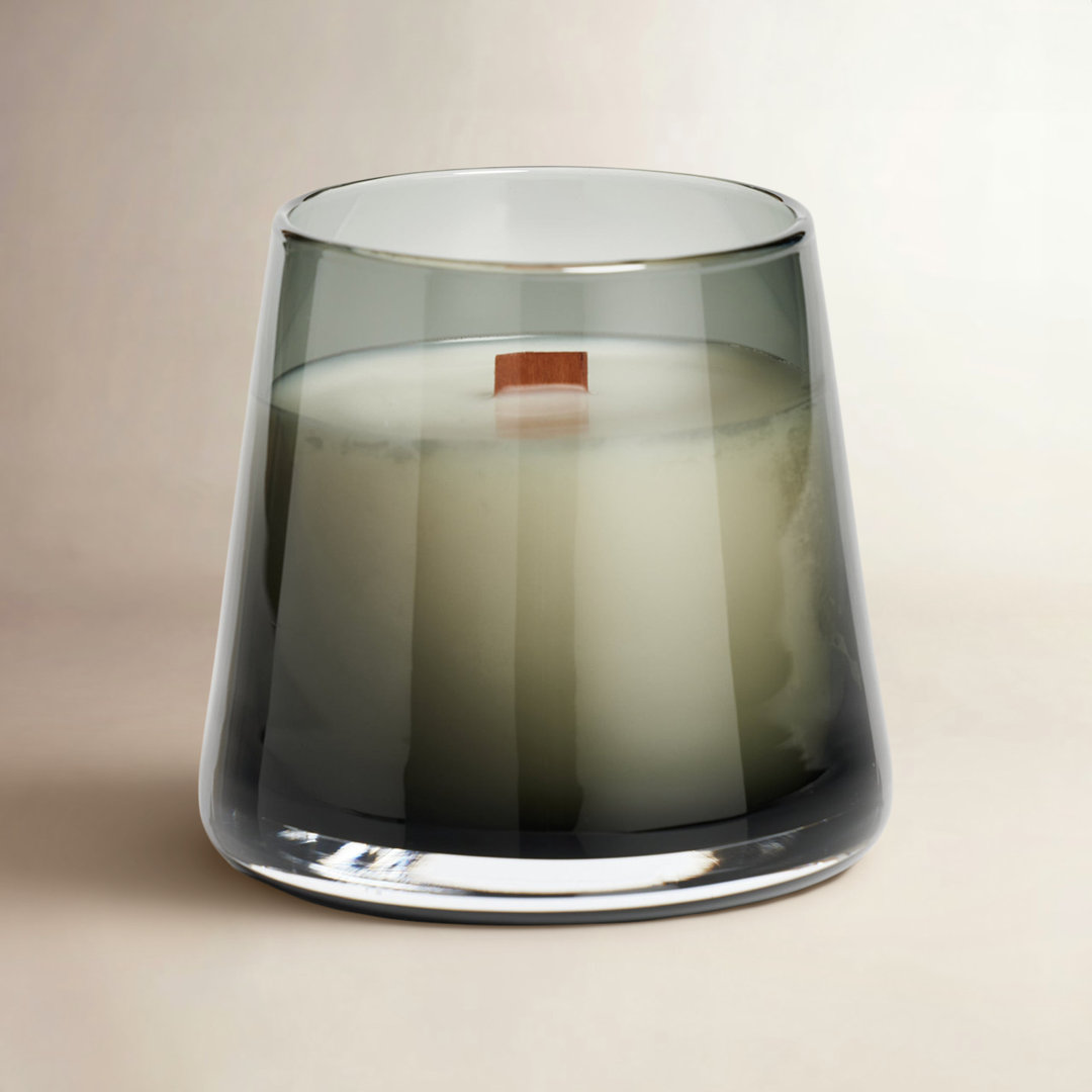 Cedar Leaf And Hinoki Cypress Scented Jar Candle with Glass Holder Joss & Main