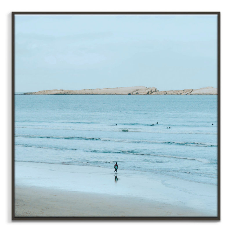 Print on Canvas, 102cm H x 102cm W, Black Floater Frame