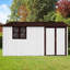 Abri de jardin avec fenêtre 10 pi x 12 pi - Remise de rangement extérieure en métal