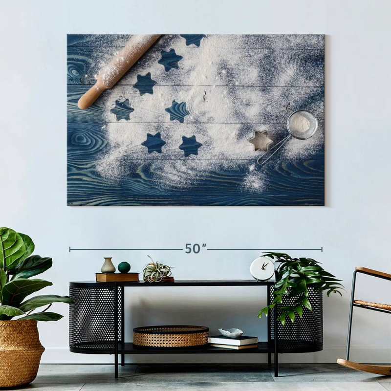 Senne Stars On Flour, 34" H x 51" W