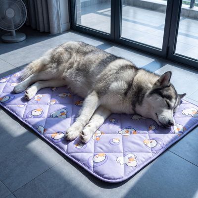 Clot h Pe t Ma t Summer Mat For Pet 100x75cm Wipes Clean Stays In Place