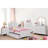 Wooden Nightstand With 2 Drawers, White