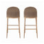 Ensemble de 2 tabourets de bar de style campagnard avec cadre en fer sans accoudoirs Christopher Knight Home® l 18 po x P 20,75 po x H 40,1 po
