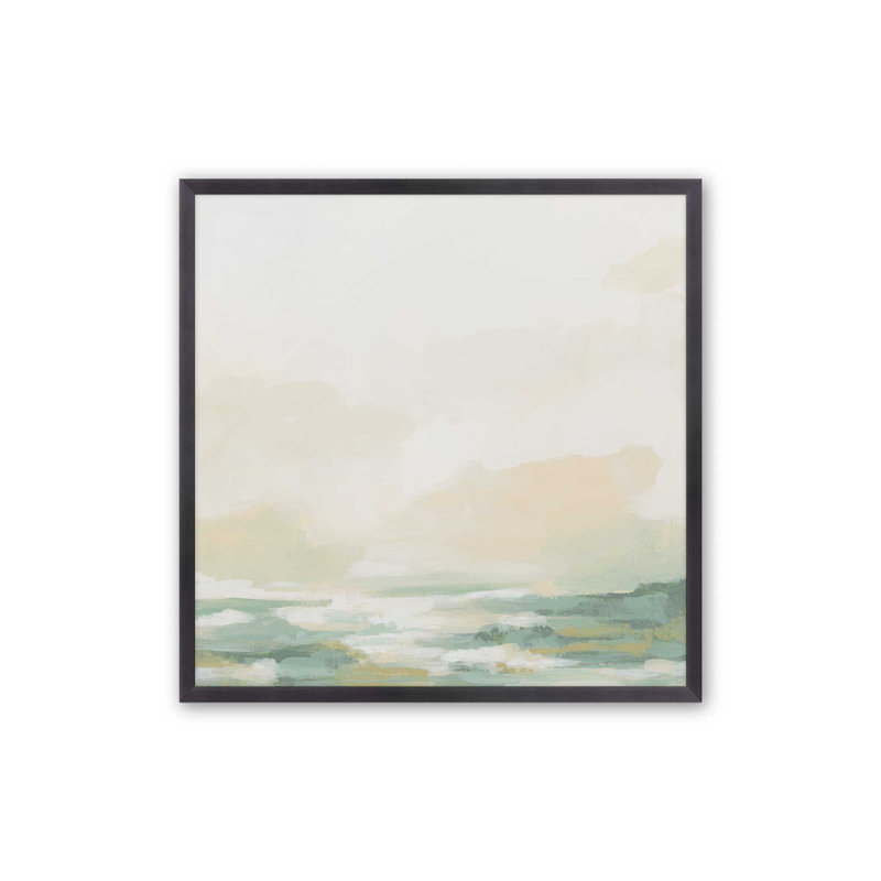 «Cloud-Kissed Landscape II», reproduction sur toile, H 13,75 po x l 13,75 po, Zinc patiné