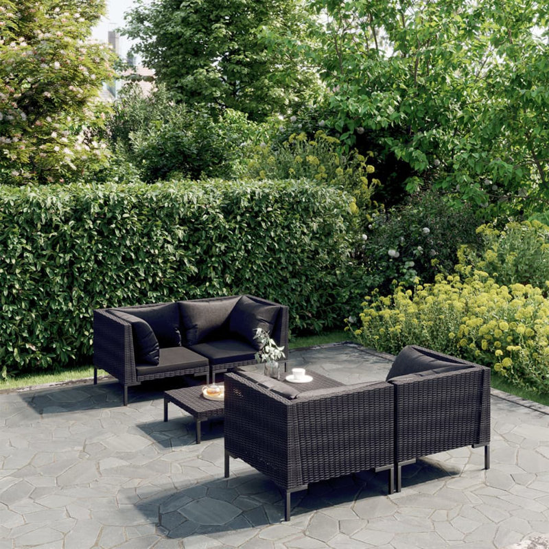5 Piece Deep Seating Group with Cushions