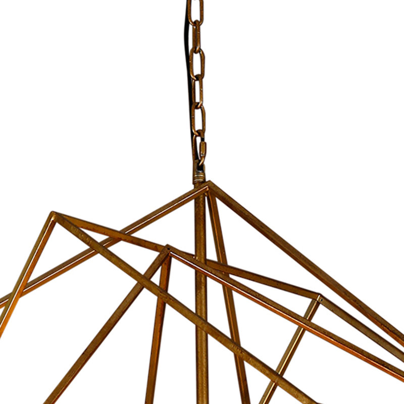 Aithana 8 - Light Iron Geometric Chandelier