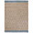 Natural Fiber Hand Loomed Jute/Cotton Geometric Rug in Natural/Navy-851029151