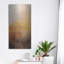 Art mural en métal luxueux «Lava 2» par Silvia Vassileva, 24 po x 48 po