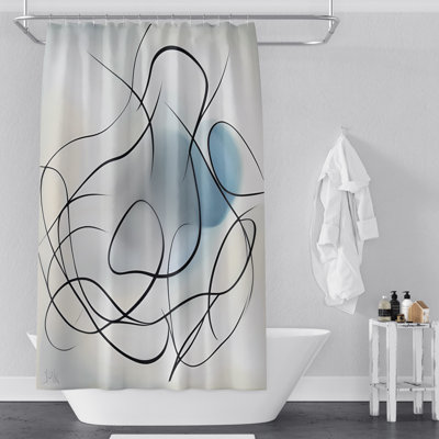 Rideau de douche abstrait Cyprio