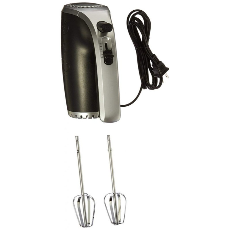 Brentwood 5 Speed Hand Mixer, Black/Silver