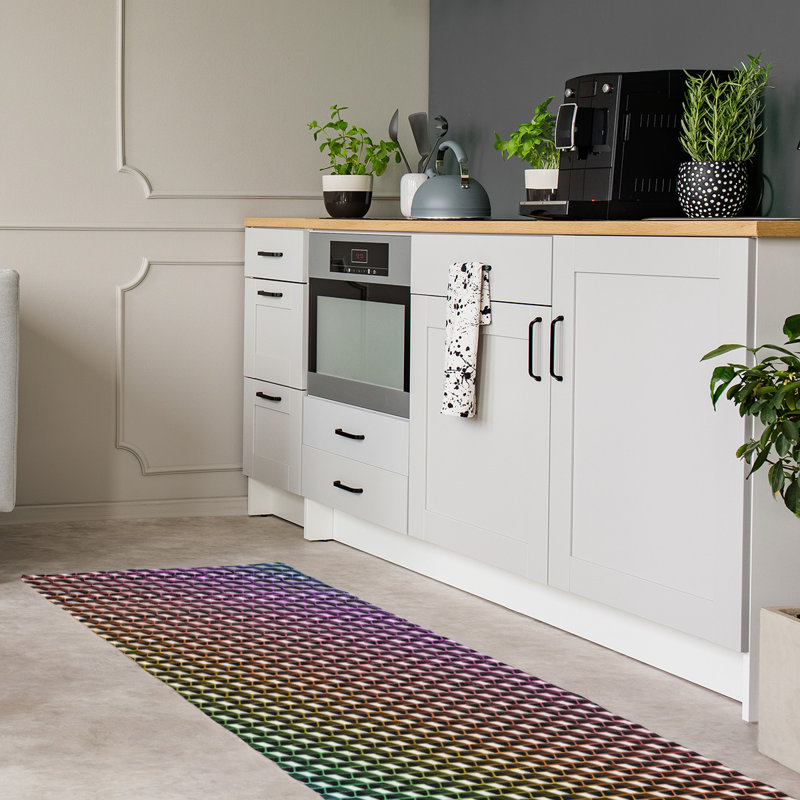 Chenille Geometric Indoor Rug, Runner 2'6" x 8'
